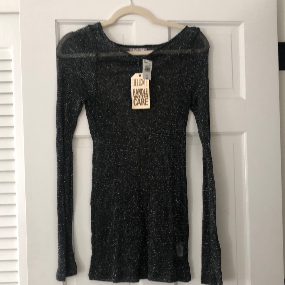 Sparkle long sleeved maternity top